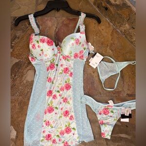 NWT, lingerie 3-piece set from Macy’s
